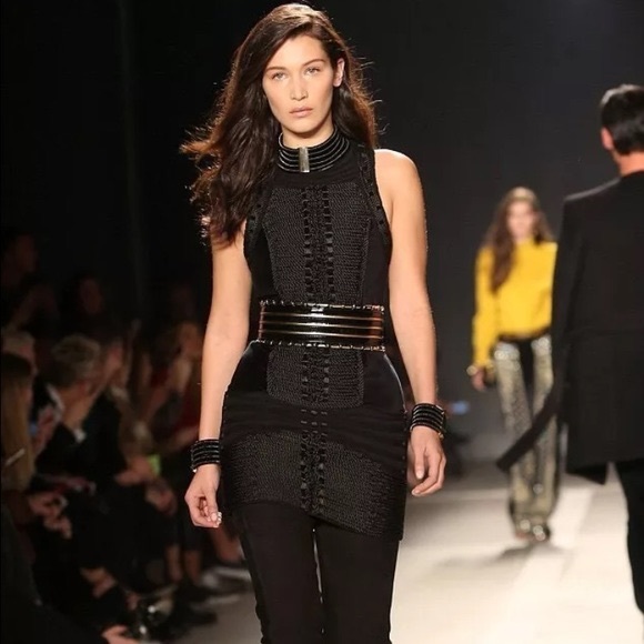 balmain dress black